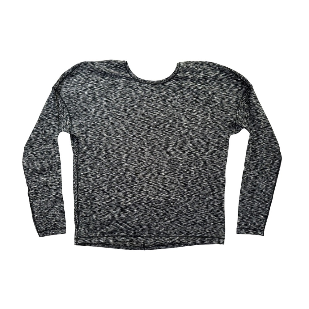 Lululemon Get Set Long Sleeve *Spaced Out Space Dye Black/White size 8